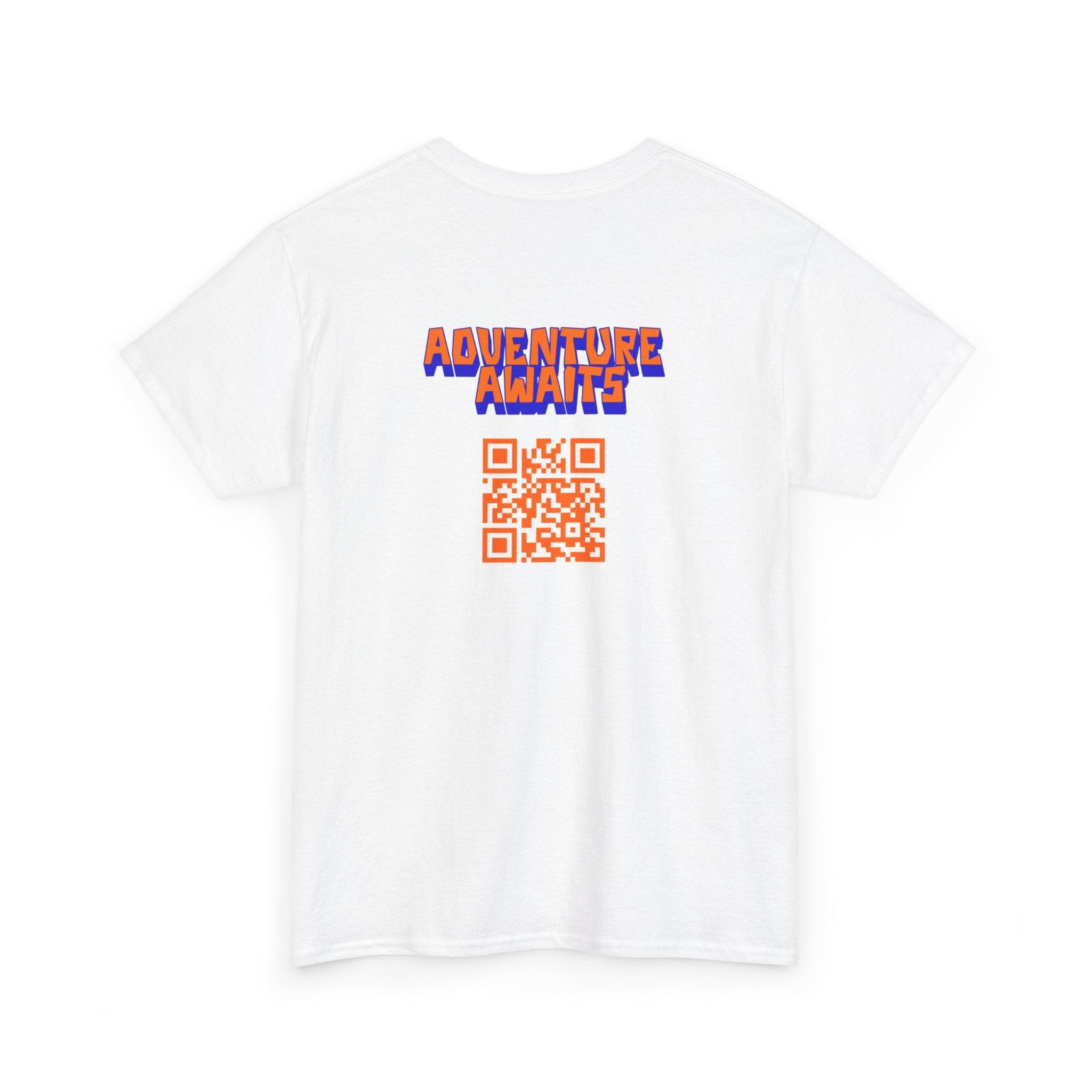 Adventure Awaits QR Code T-Shirt - Orange