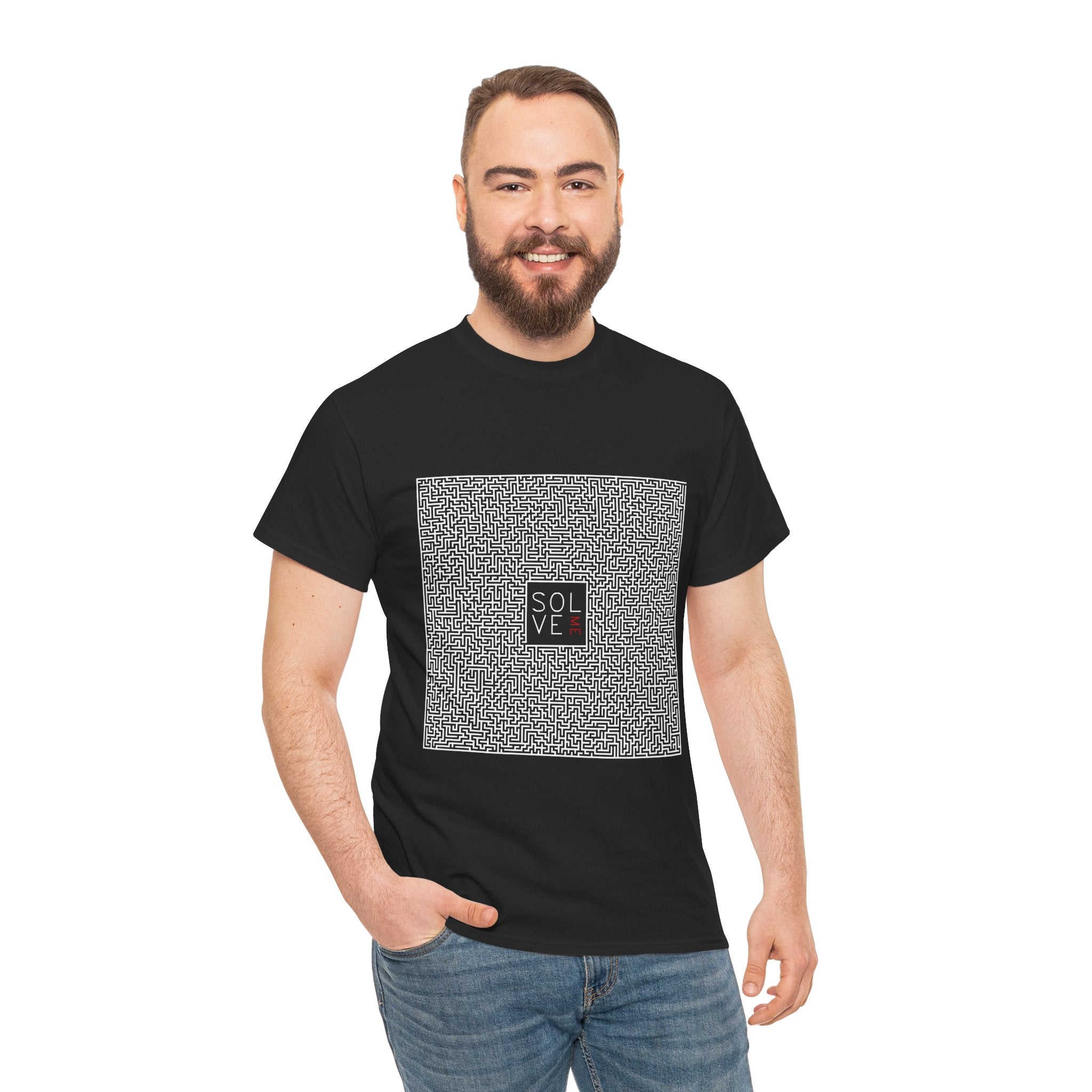 Solve Me' Maze T-Shirt - Black