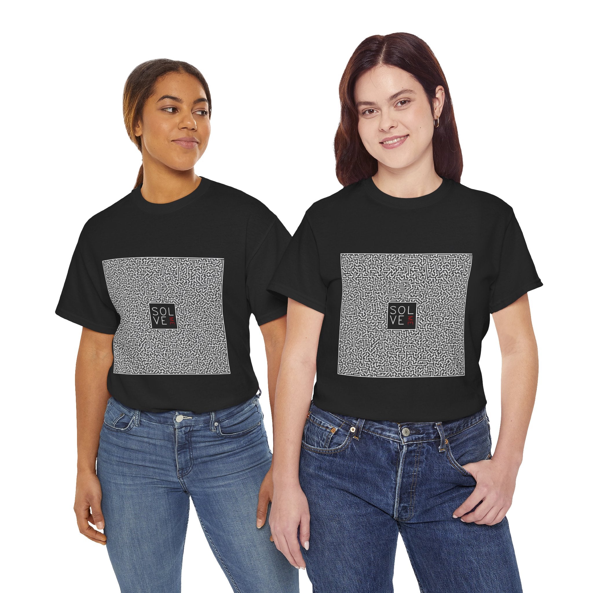 Solve Me' Maze T-Shirt - Black