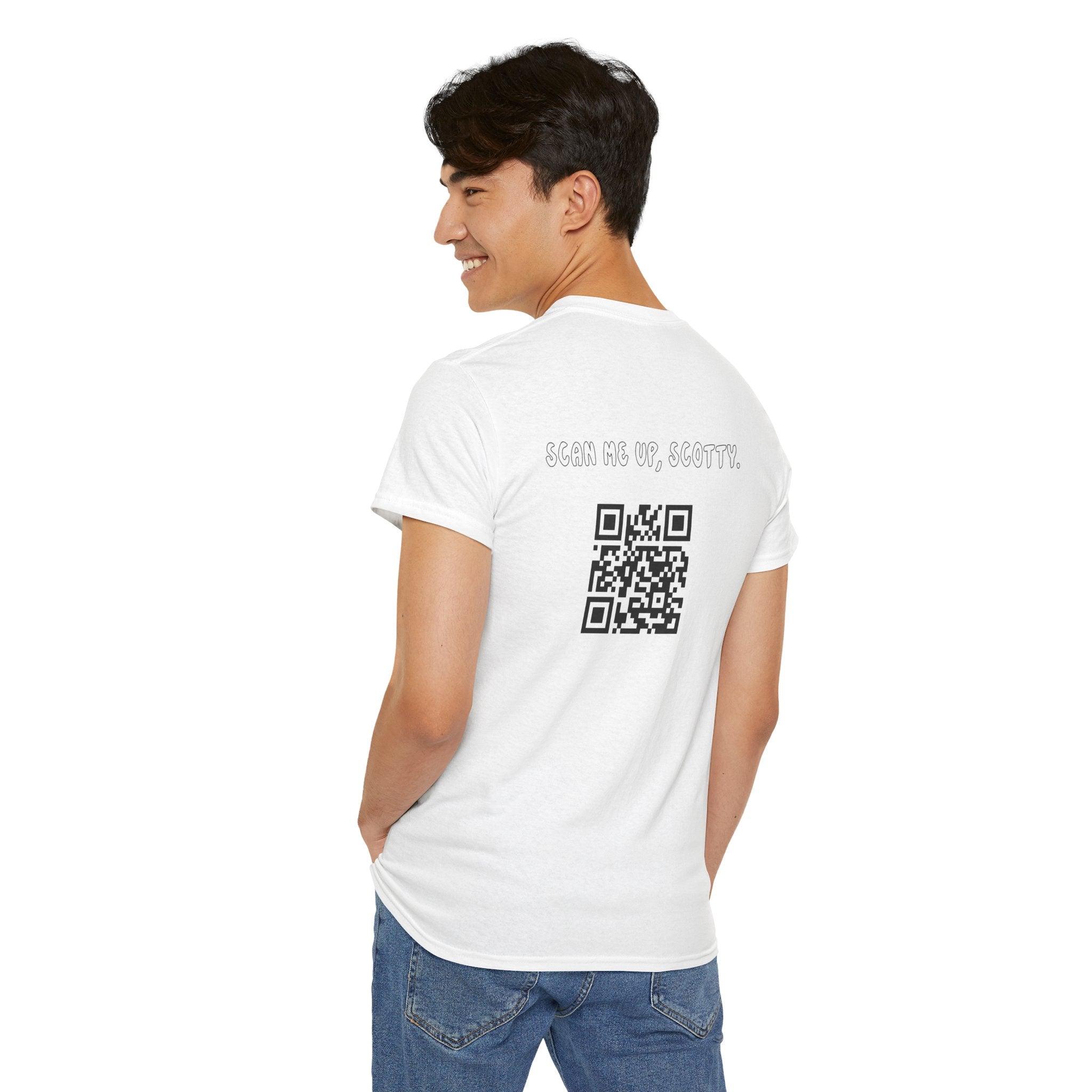 Scan Me Up, Scotty! QR Code T-Shirt