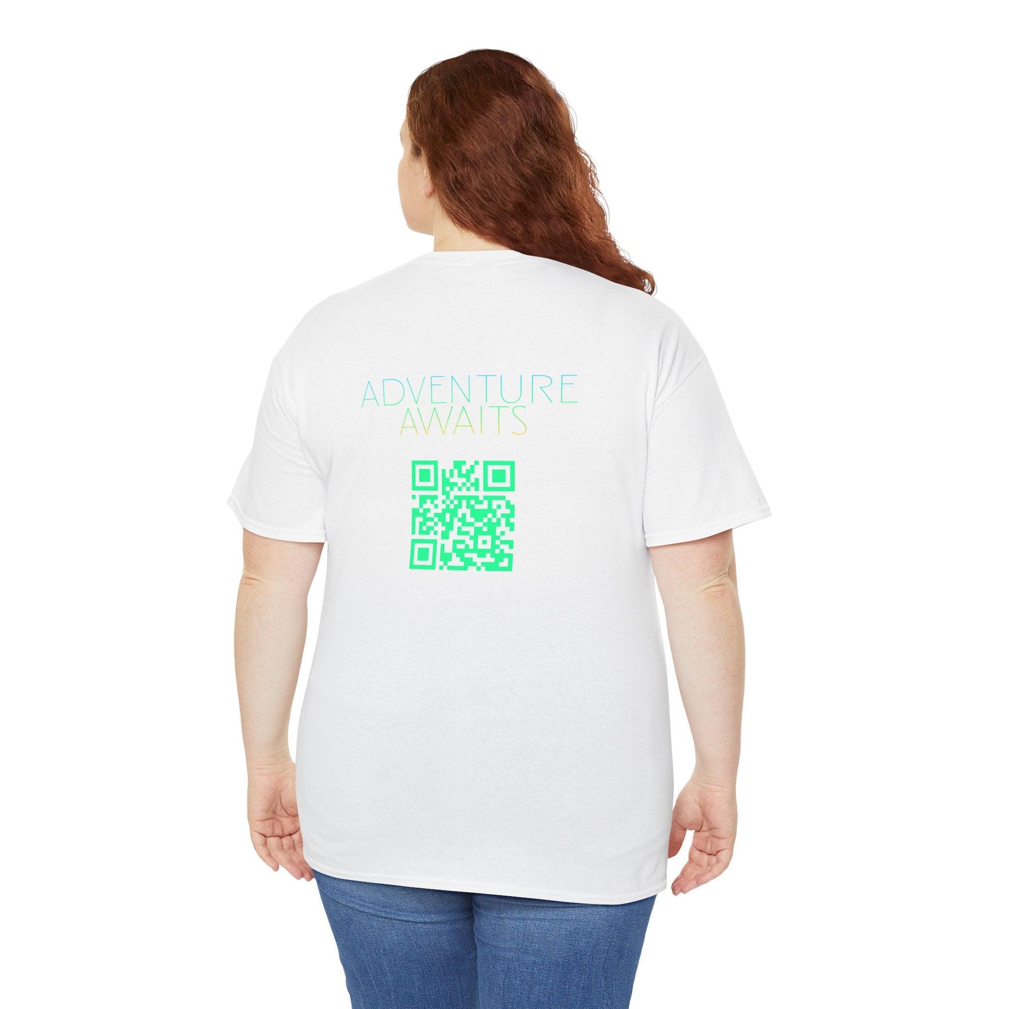 Adventure Awaits QR Code T-Shirt - Green