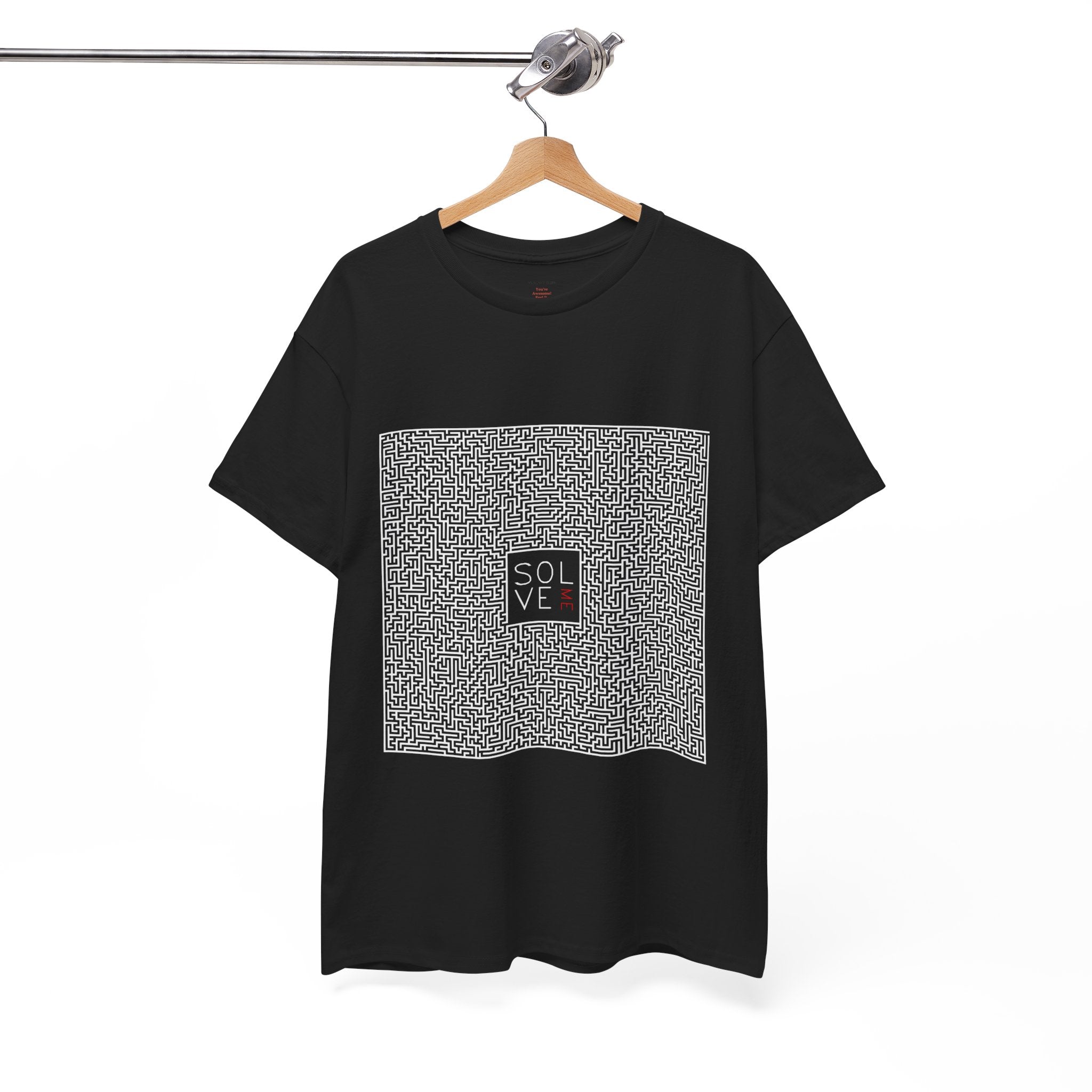 Solve Me' Maze T-Shirt - Black