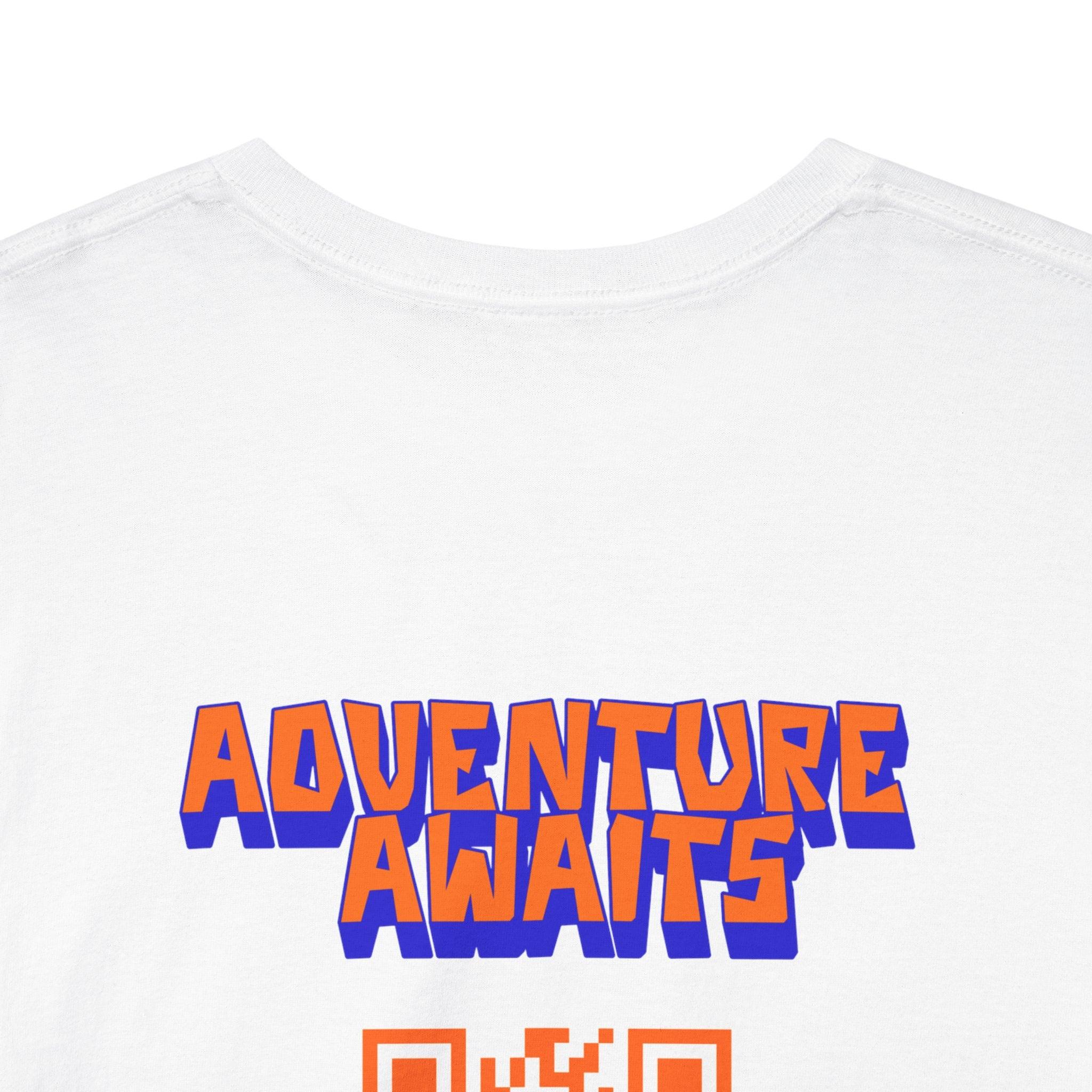 Adventure Awaits QR Code T-Shirt - Orange