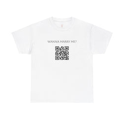 Wanna Marry Me? QR Code T-Shirt