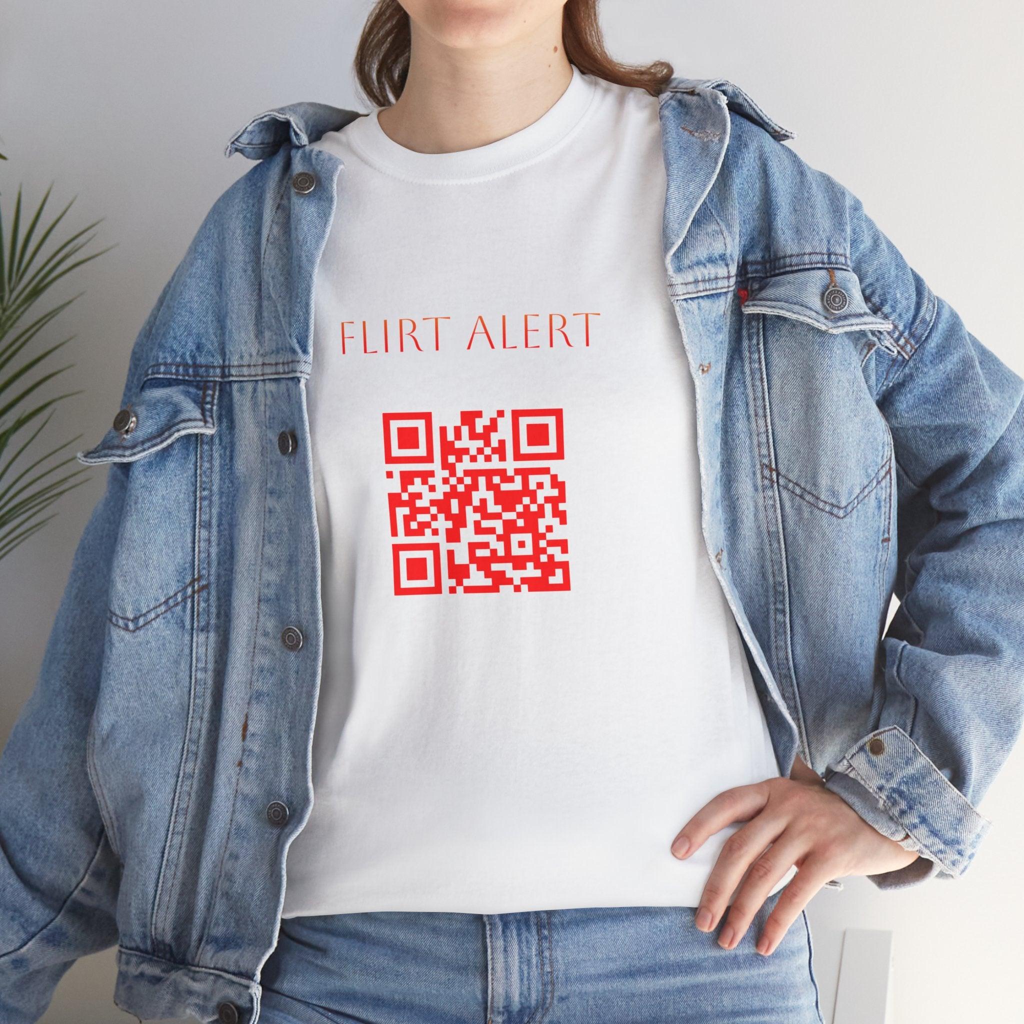 Flirt Alert QR Code T-Shirt